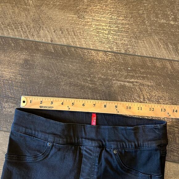 Spanx Vintage Black Distressed Ankle Stretch Skinny Jeans Size M - Picture 4 of 8